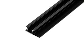 铜陵航空纤维墙咔铝合金带灯中条（哑黑氧化）