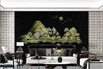 铜陵森佰汇航空纤维墙咔（湖光山色）